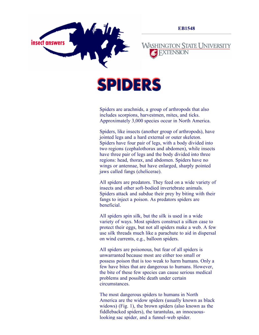 EB1548: Spiders