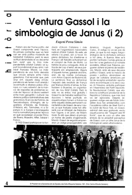 Ventura Gassol I La Simbologia De Janus