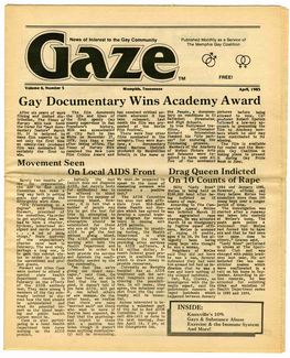 Gay Documentary Wins Academy a Ward