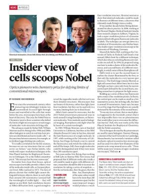 Insider View of Cells Scoops Nobel