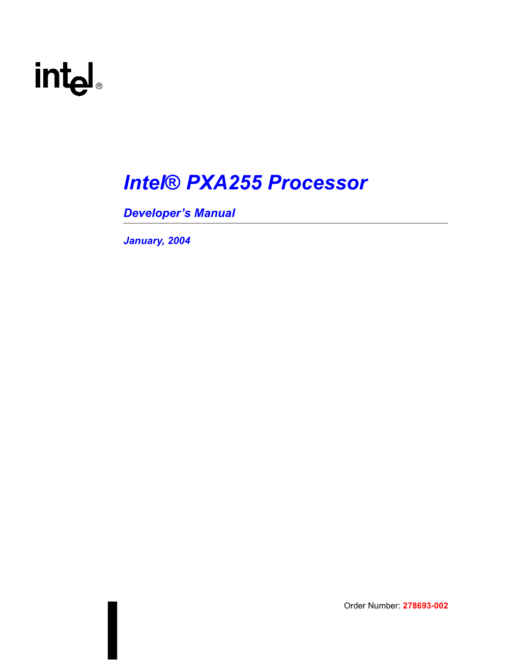 Intel® PXA255 Processor