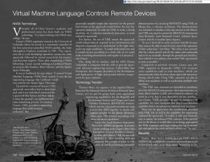 Virtual Machine Language Controls Remote Devices