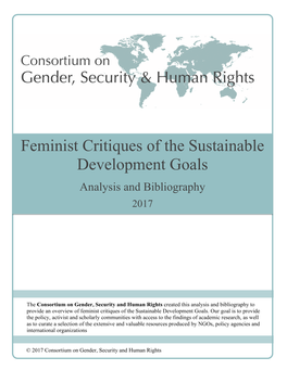 Feminist Critiques of the Sustainable Development Goals