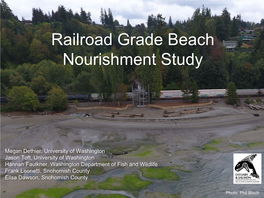 Railroad Grade Beach Nourishment Study