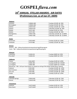 Stellar2009airdates.Pdf