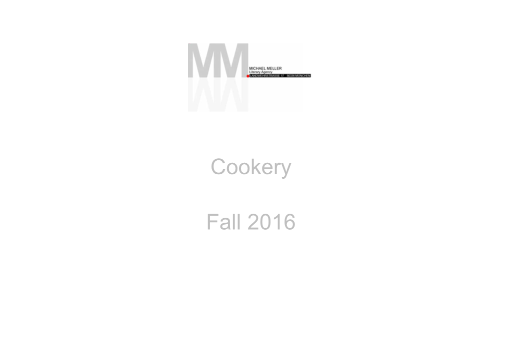 Cookery Fall 2016