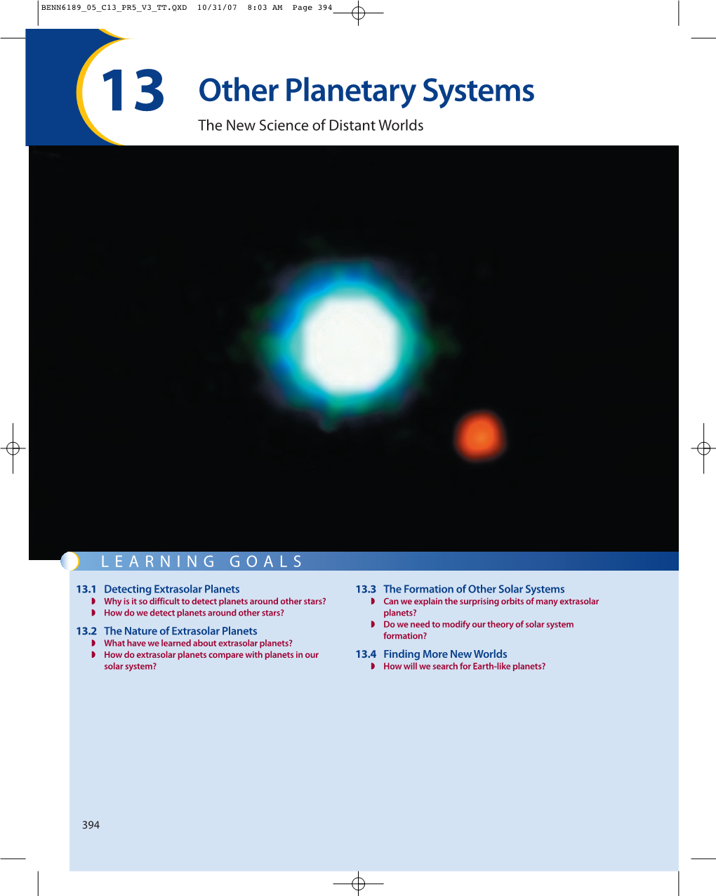 Other Planetary Systems the New Science of Distant Worlds