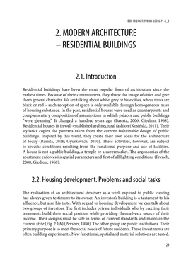 2. Modern Architecture – Residential Buildings