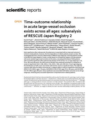 Time–Outcome Relationship in Acute Large-Vessel Occlusion Exists Across All Ages