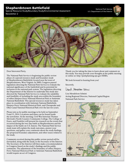 Shepherdstown Battlefield National Park Service Special Resource Study/Boundary Study/Environmental Assessment U.S