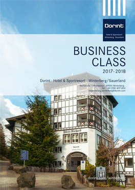 Business Class 2017 ⋅ 2018