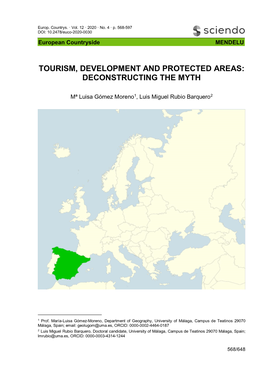Tourism, Development and Protected Areas: Deconstructing the Myth