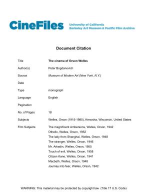 Cinefiles Document #19814
