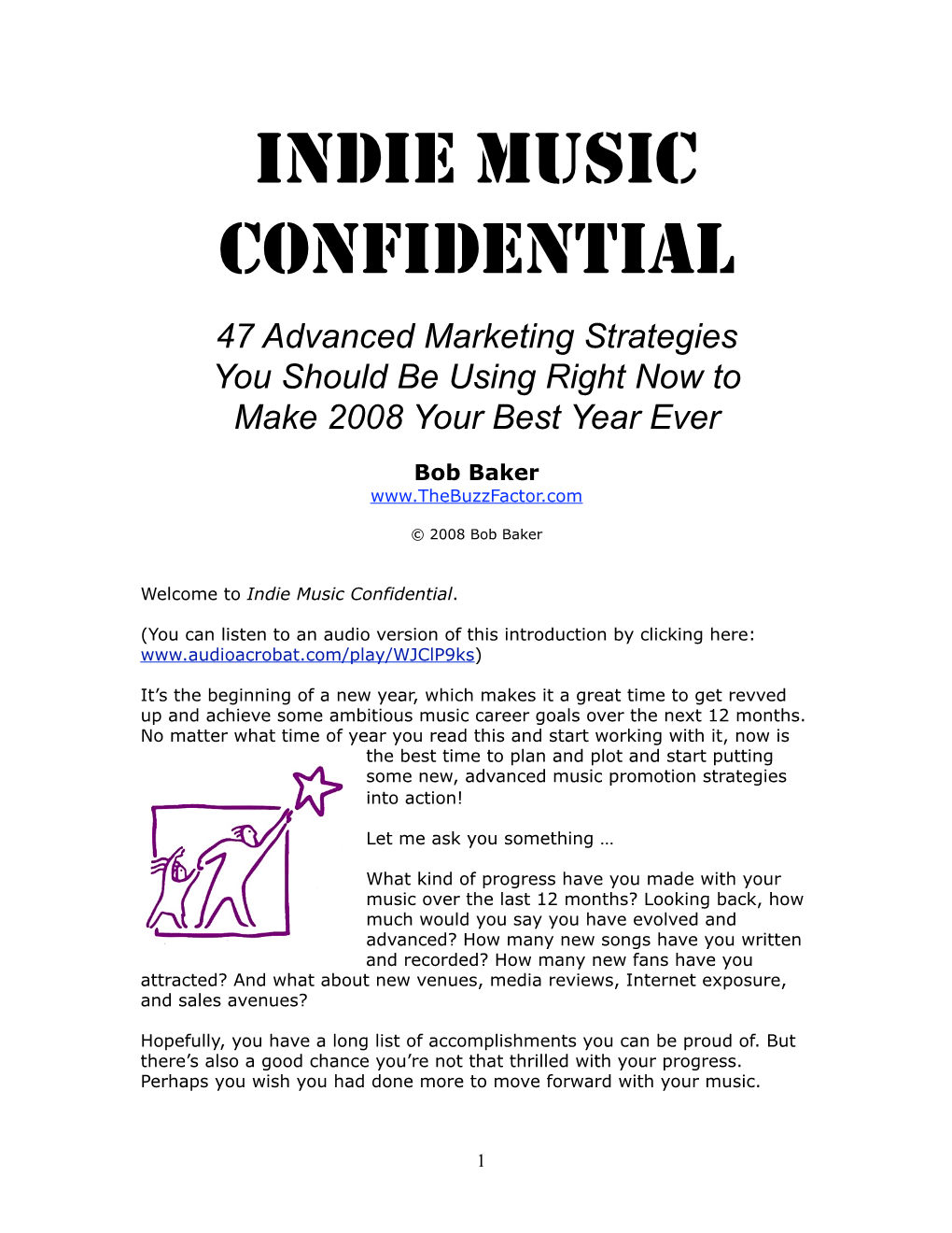 Indie Music Confidential 2008