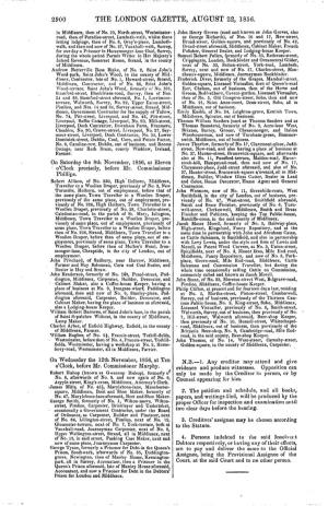 The London Gazette, August 22, 1856
