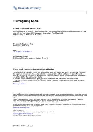 Transnational Entanglements and Remembrance of the Spanish Civil War Since 1989