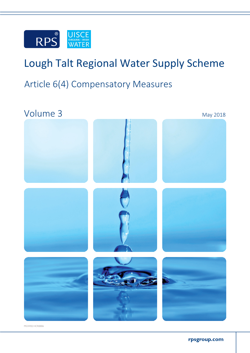 Lough Talt Regional Water Supply Scheme Article 6(4) Compensatory Measures