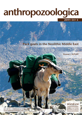 Pack Goats in the Neolithic Middle East