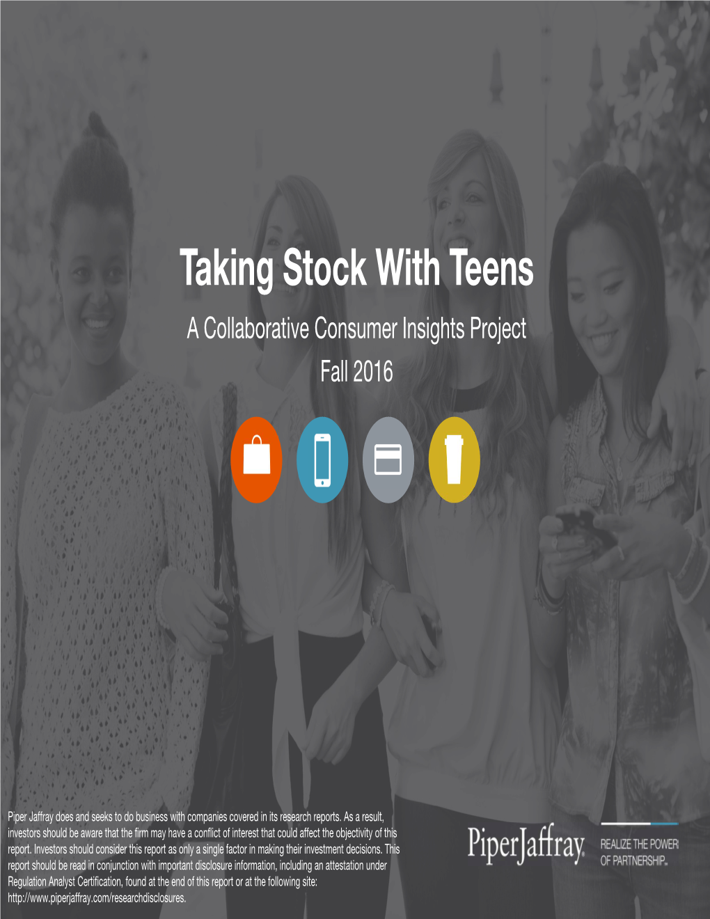 Taking Stock with Teens a Collaborative Consumer Insights Project Fall 2016