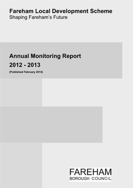 Fareham Local Development Scheme Annual Monitoring Report 2012