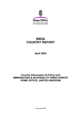 India Assessment October 2002