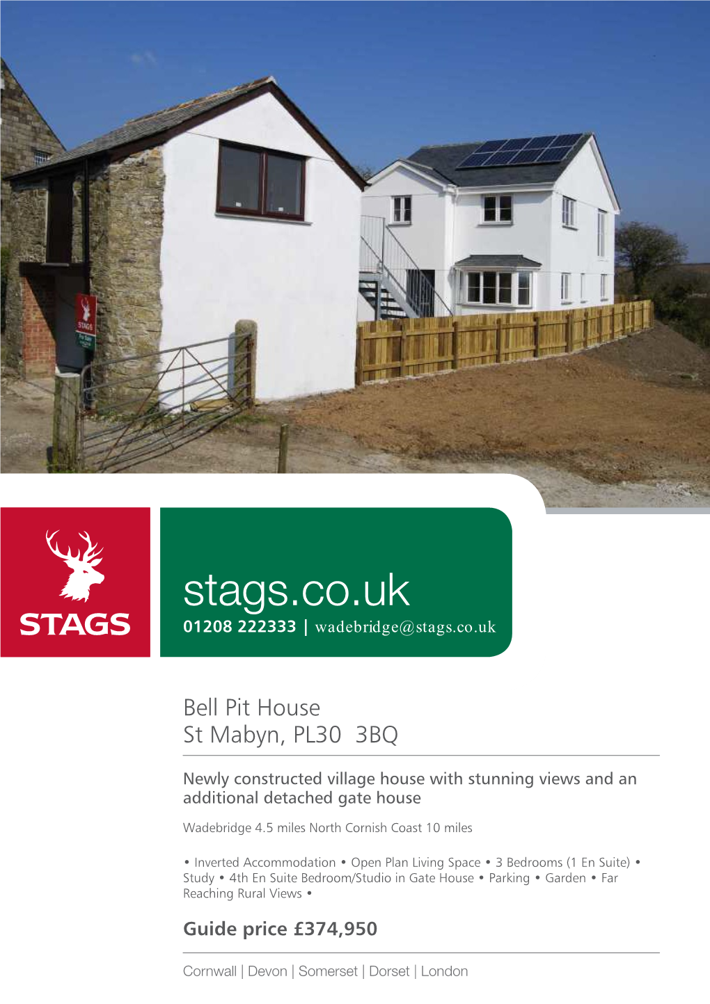 Stags.Co.Uk 01208 222333 | Wadebridge@Stags.Co.Uk