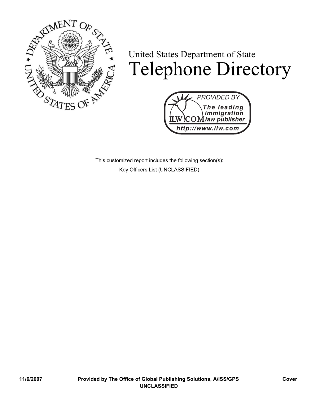 Telephone Directory