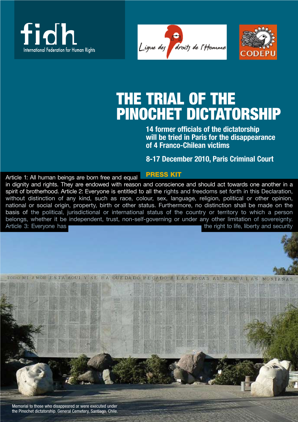 The Trial of the Pinochet Dictatorship