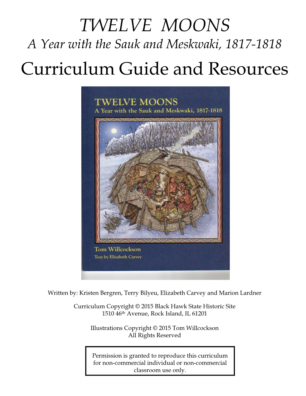 TWELVE MOONS Curriculum Guide and Resources