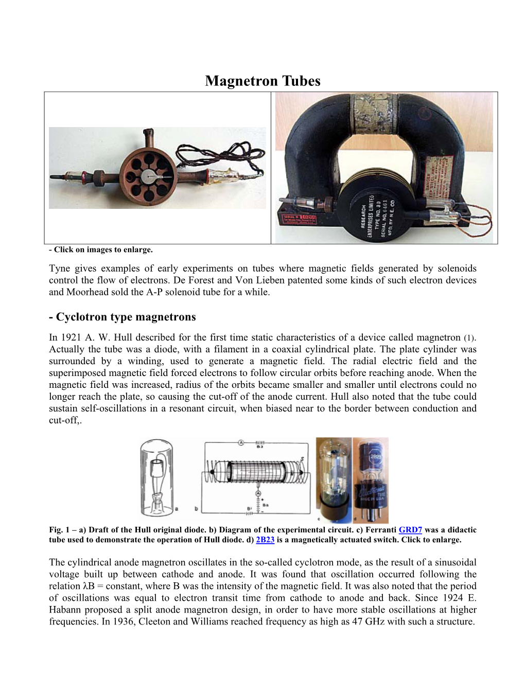 Magnetron Tubes