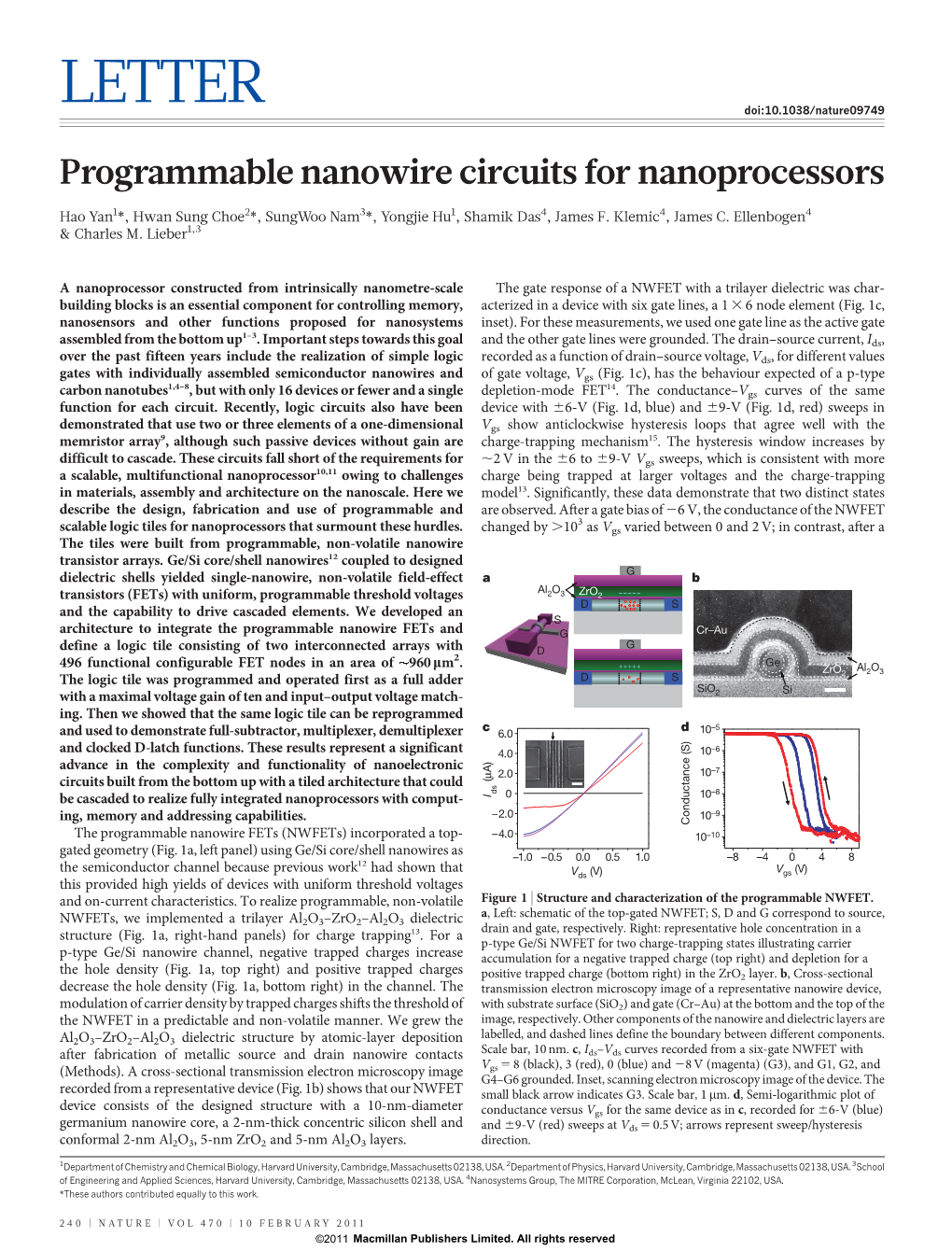 LETTER Doi:10.1038/Nature09749