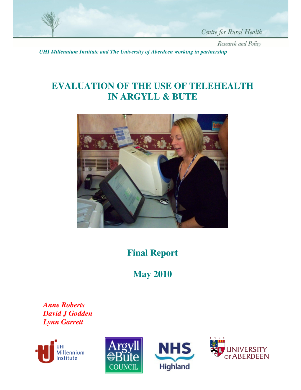 Evaluation of the Use of Telehealth in Argyll & Bute