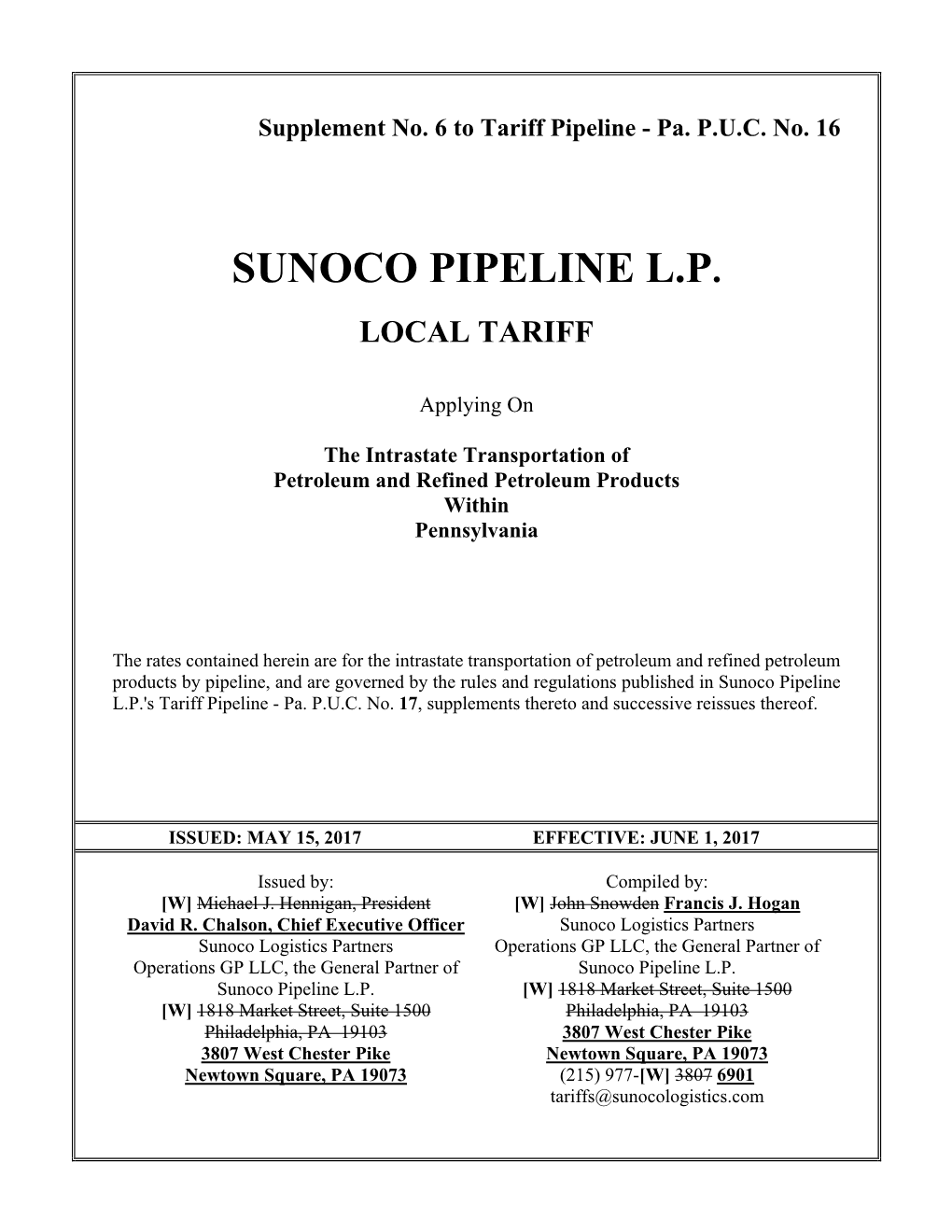 Sunoco Pipeline L.P