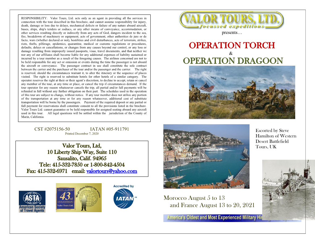 Operation Torch Operation Dragoon