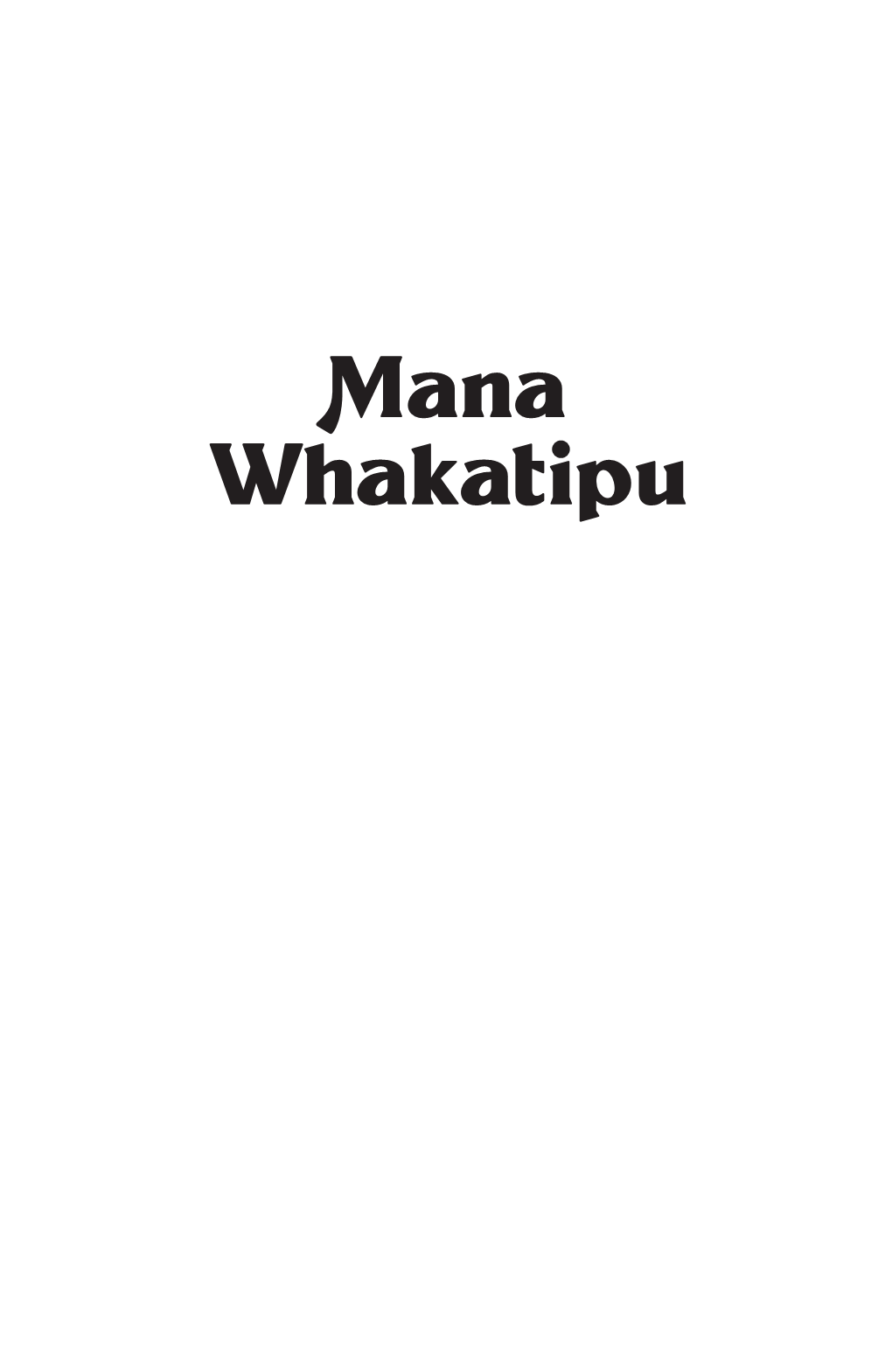 Mana Whakatipu