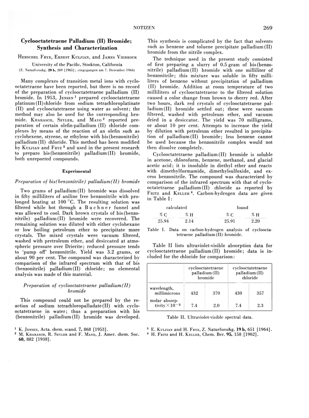 Cyclooctatetraene Palladium (II) Bromide