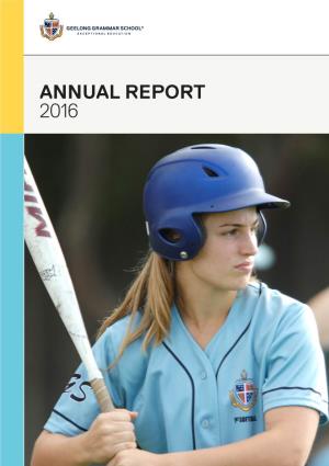 Annual Report 2016 ↓ Section 0 2 — School Council
