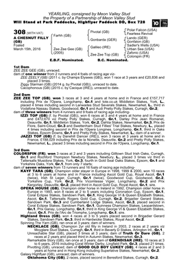 YEARLING, Consigned by Meon Valley Stud the Property of a Partnership of Meon Valley Stud Will Stand at Park Paddocks, Highflyer Paddock DD, Box 728