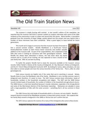 The Old Train Station News