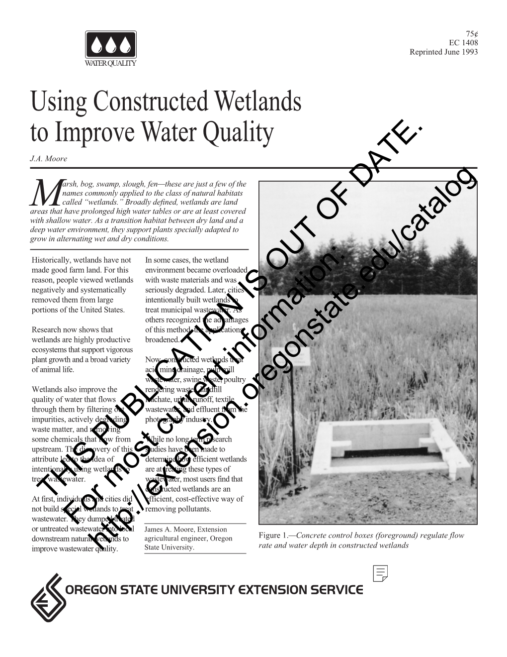 Using Constructed Wetlands to Improve Water Quality, EC 1408