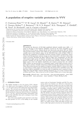 A Population of Eruptive Variable Protostars in VVV