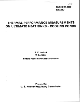 Cooling Ponds