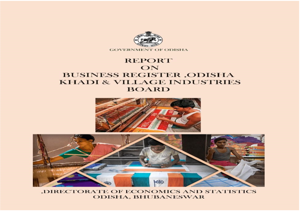 Report on Business Register, Odisha, Khadi and Village Industries Board