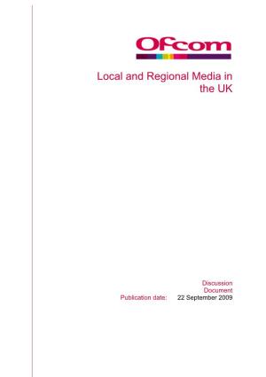 Local and Regional Media in the UK