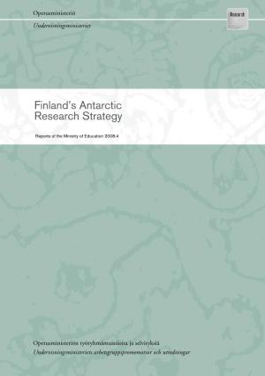 Finland's Antarctic Research Strategy