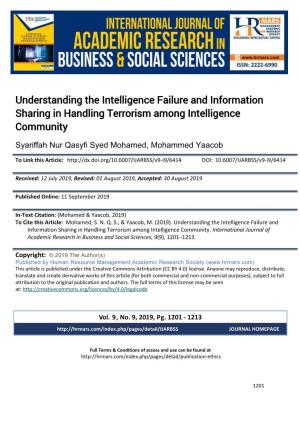 Understanding the Intelligence Failure and Information Sharing in Handling Terrorism Among Intelligence Community