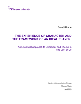 The Experience of Character and the Framework of an Ideal Player