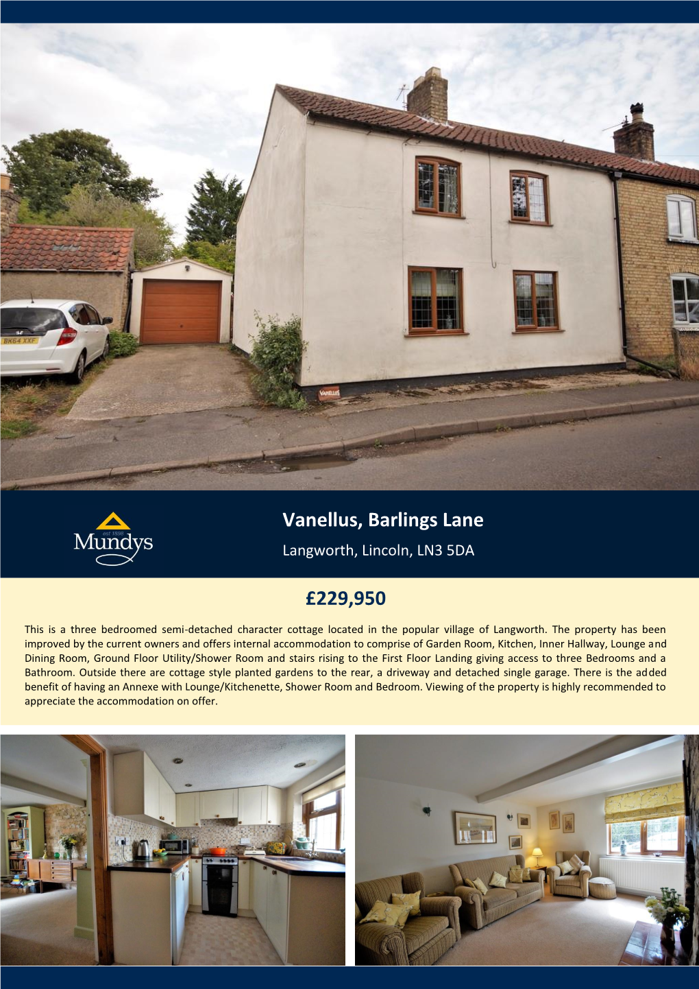 Vanellus, Barlings Lane £229,950