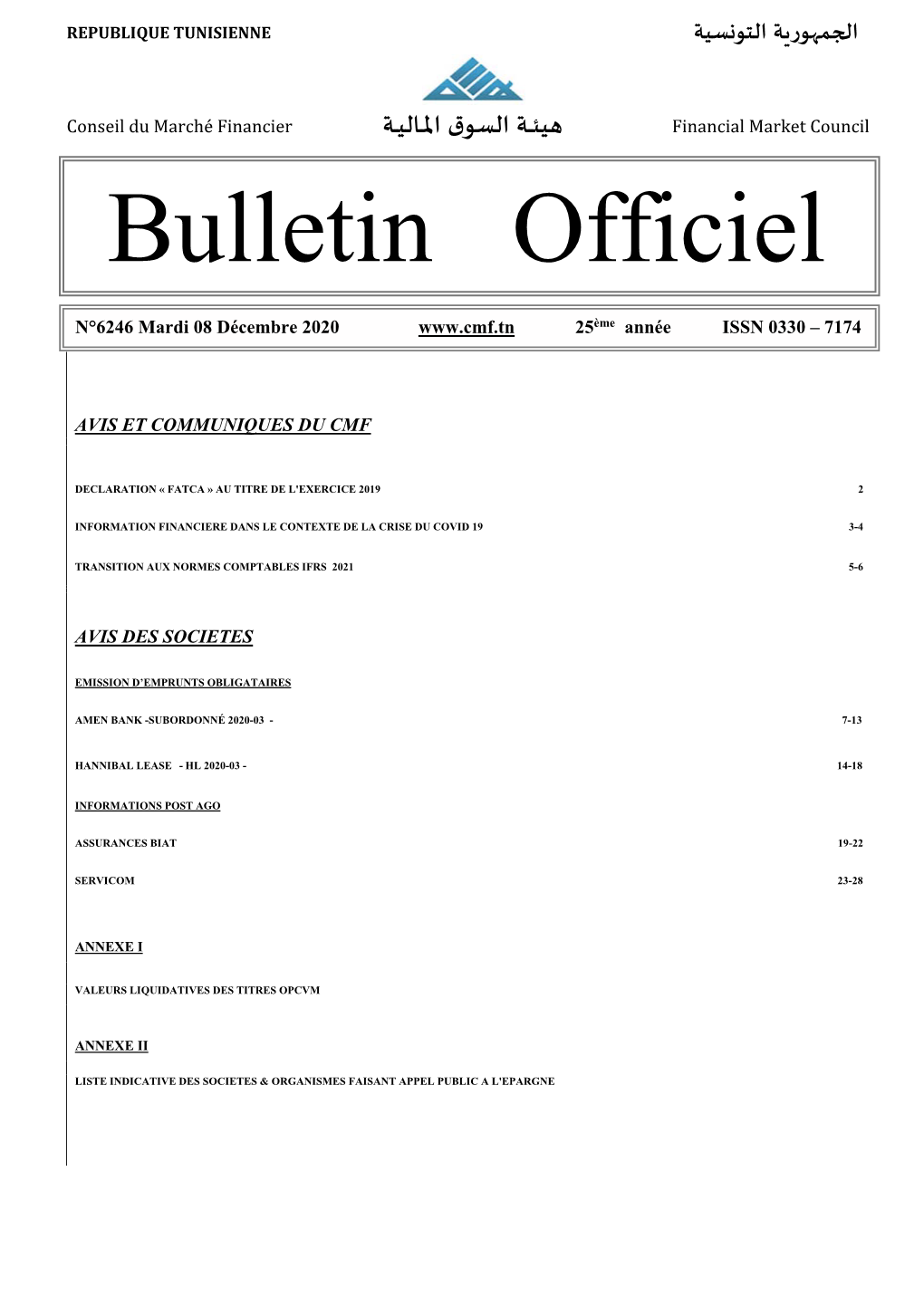 Bulletin Officiel