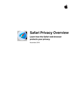 Safari Privacy Overview Learn How the Safari Web Browser Protects Your Privacy